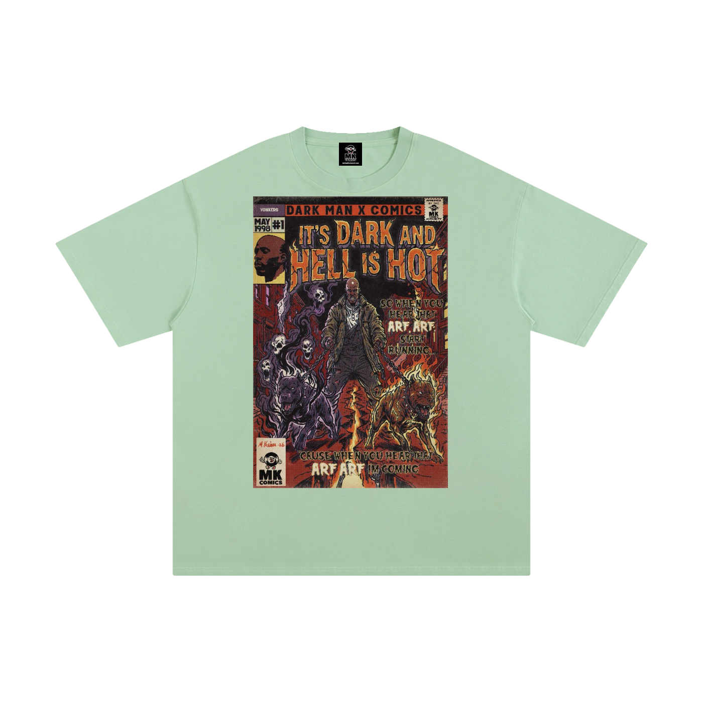 It's Dark & Hell is Hot - Unisex Pure Cotton T-Shirt