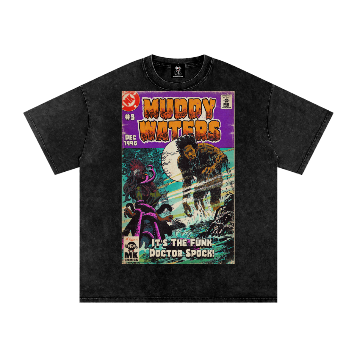 Muddy Waters - Snow Washed Oversized Cotton T-Shirt