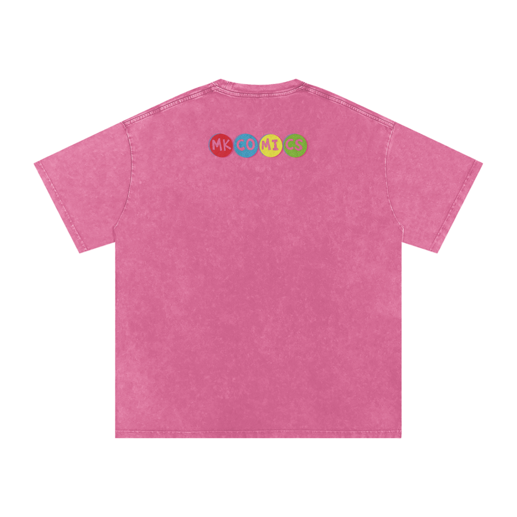 Twisted - Snow Washed Oversized Cotton T-Shirt
