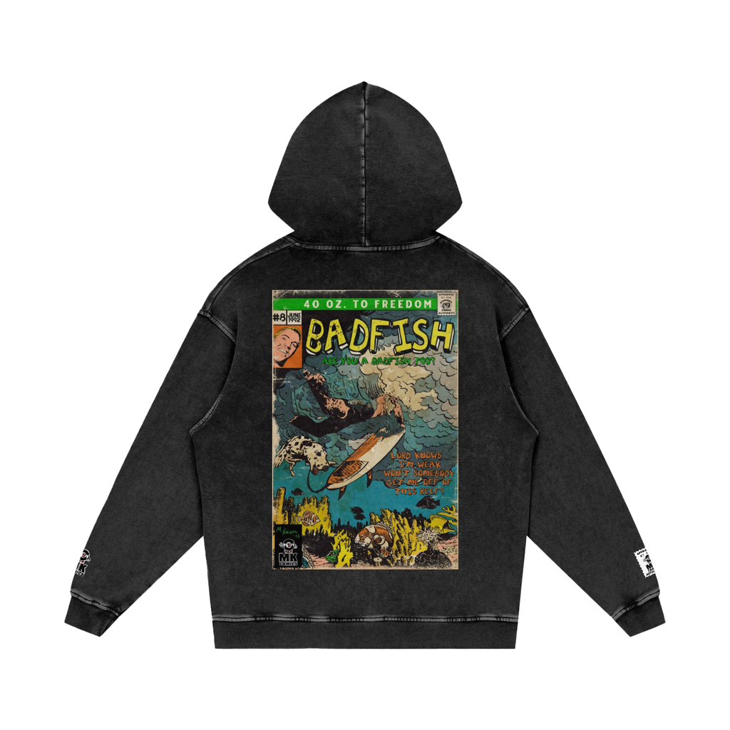 Badfish - Snow Washed Loose Cotton Hoodie