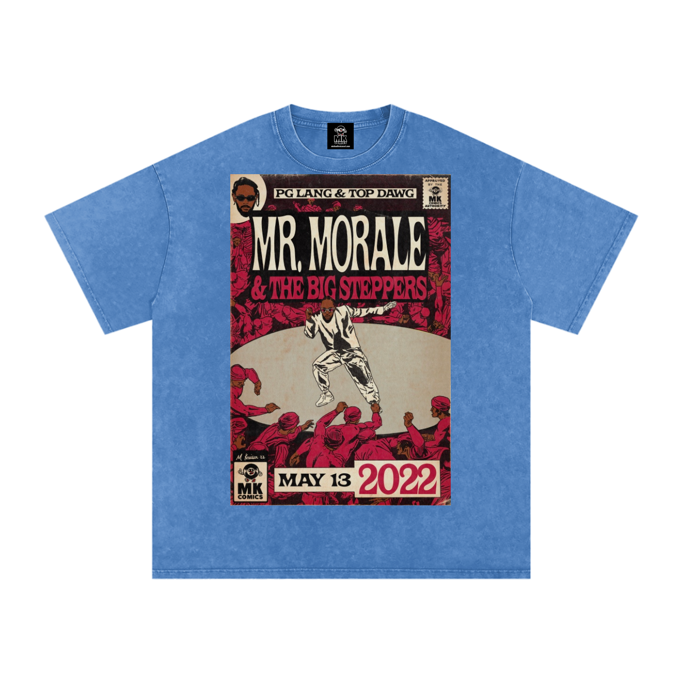 Mr. Morale & the Big Steppers - Snow Washed Oversized Cotton T-Shirt