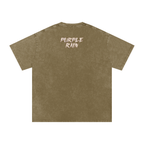 Purple Rain - Snow Washed Oversized Cotton T-Shirt