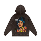 Love is a Losing Game - Snow Washed Loose Cotton Hoodie