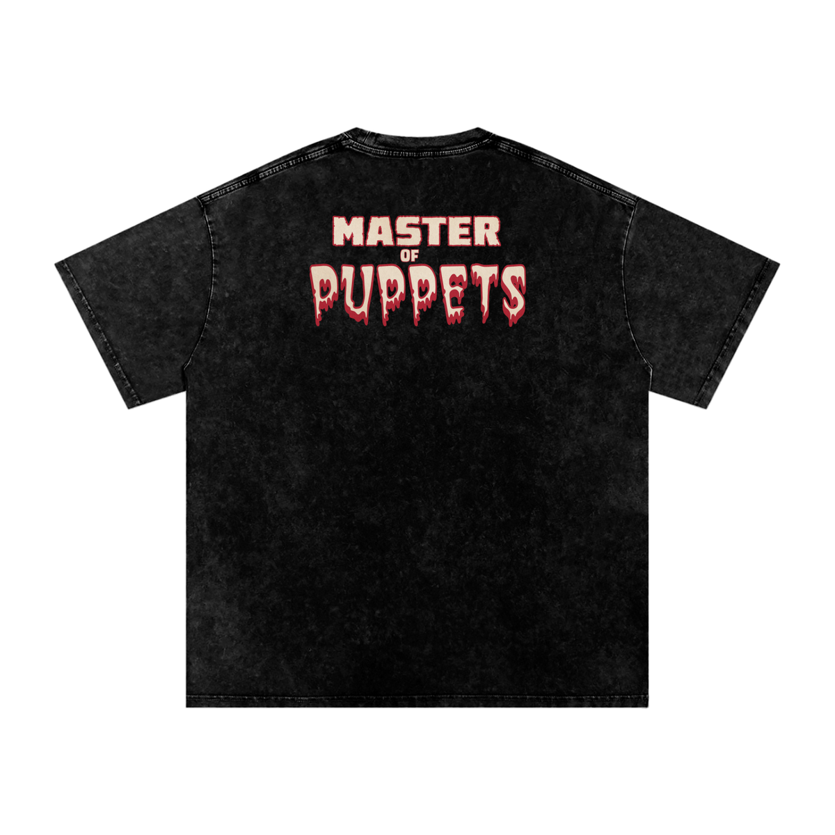 Master of Puppets - Snow Washed Oversized Cotton T-Shirt