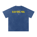 Electric Feel - Snow Washed Oversized Cotton T-Shirt
