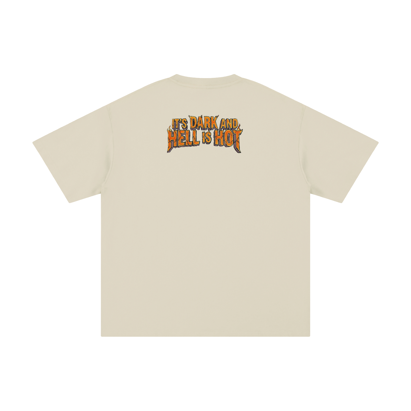 It's Dark & Hell is Hot - Unisex Pure Cotton T-Shirt