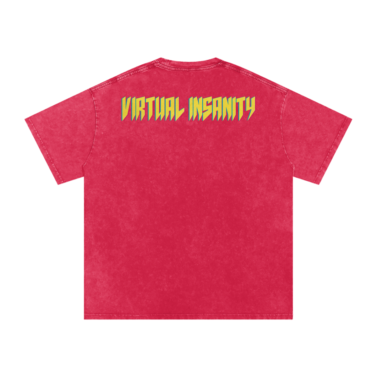 Virtual Insanity - Snow Washed Oversized Cotton T-Shirt