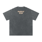 Purple Rain - Snow Washed Oversized Cotton T-Shirt