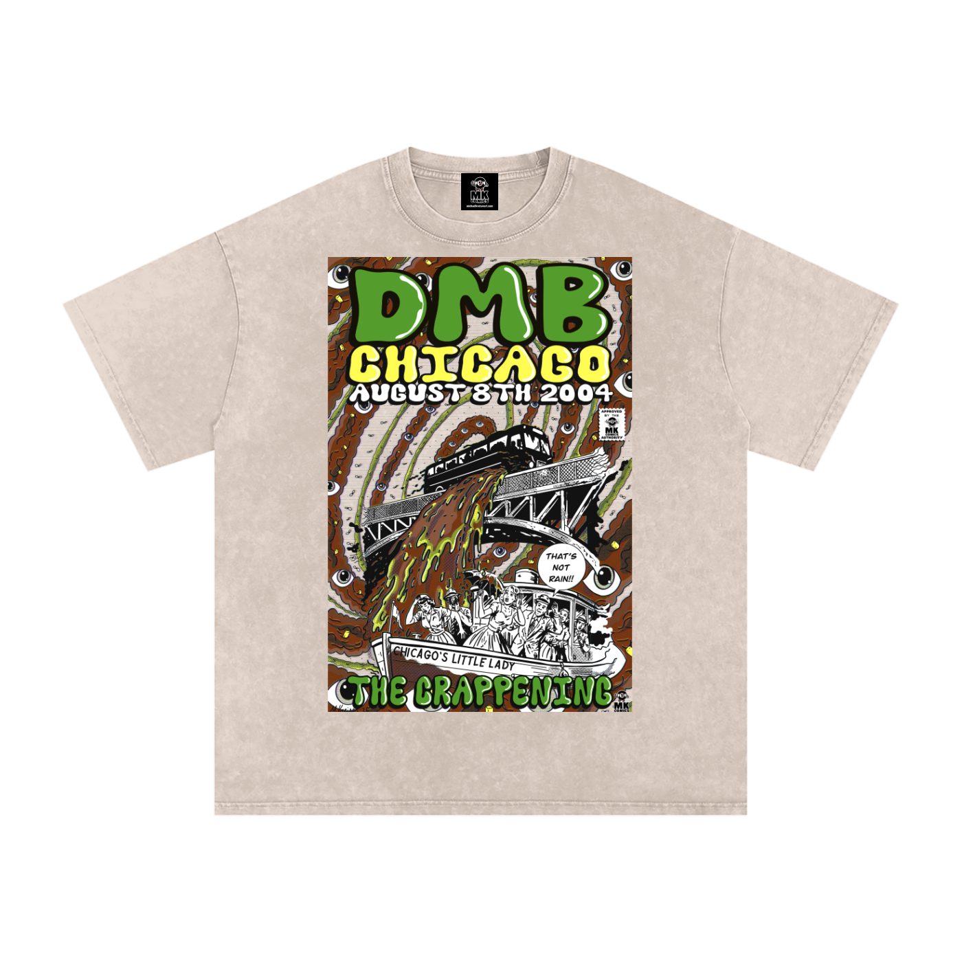 The Crappening - Snow Washed Oversized Cotton T-Shirt