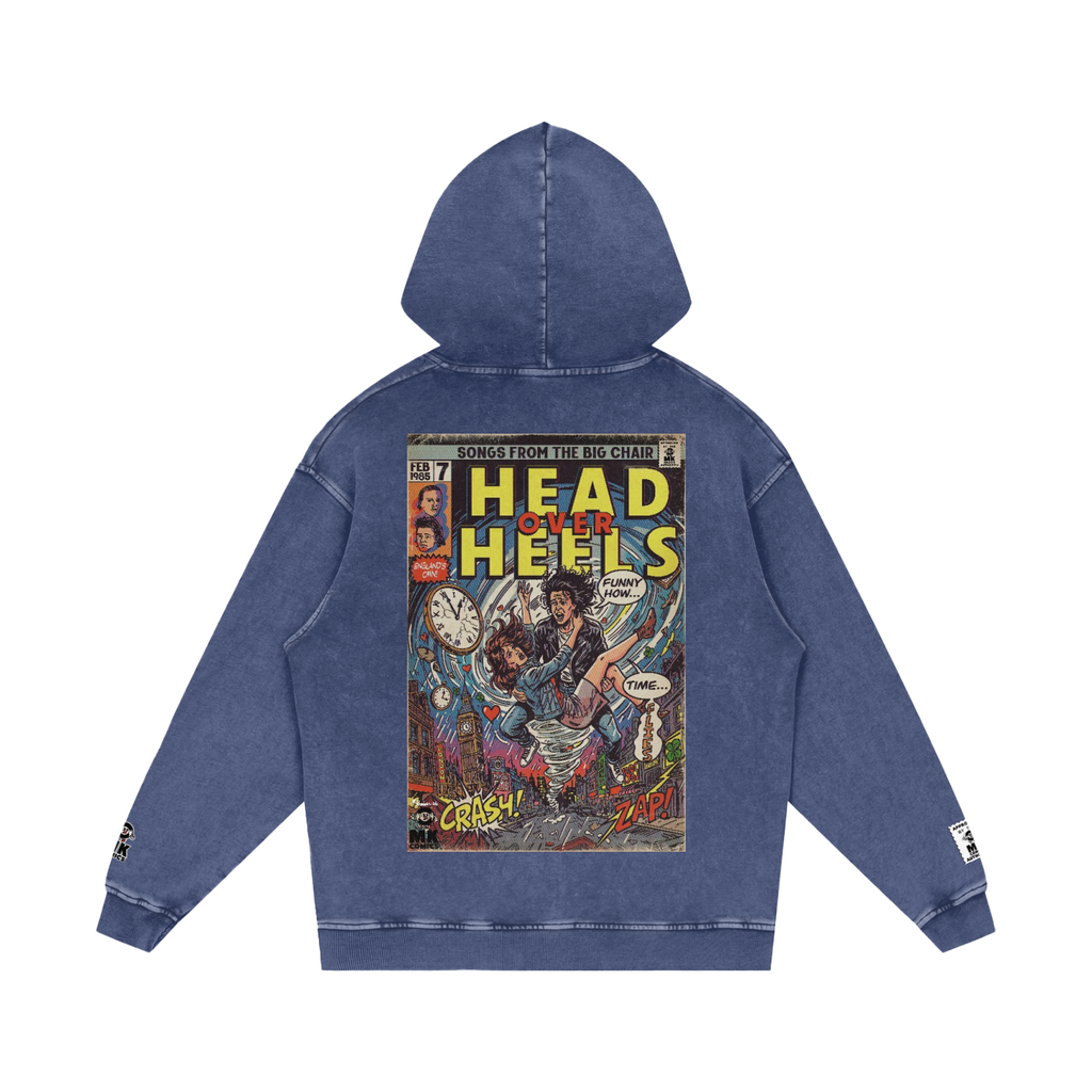 Head Over Heels - Snow Washed Loose Cotton Hoodie