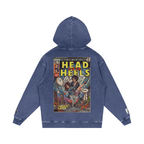 Head Over Heels - Snow Washed Loose Cotton Hoodie