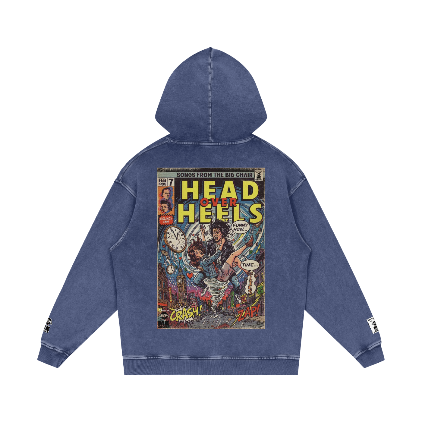 Head Over Heels - Snow Washed Loose Cotton Hoodie