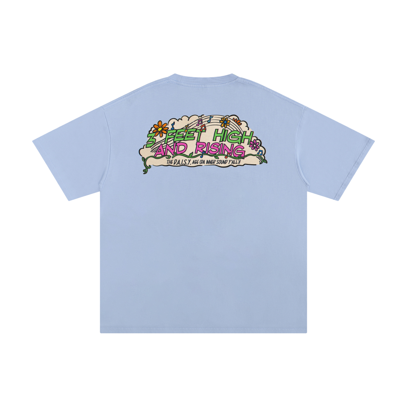 3 Feet High & Rising - Unisex Pure Cotton T-Shirt