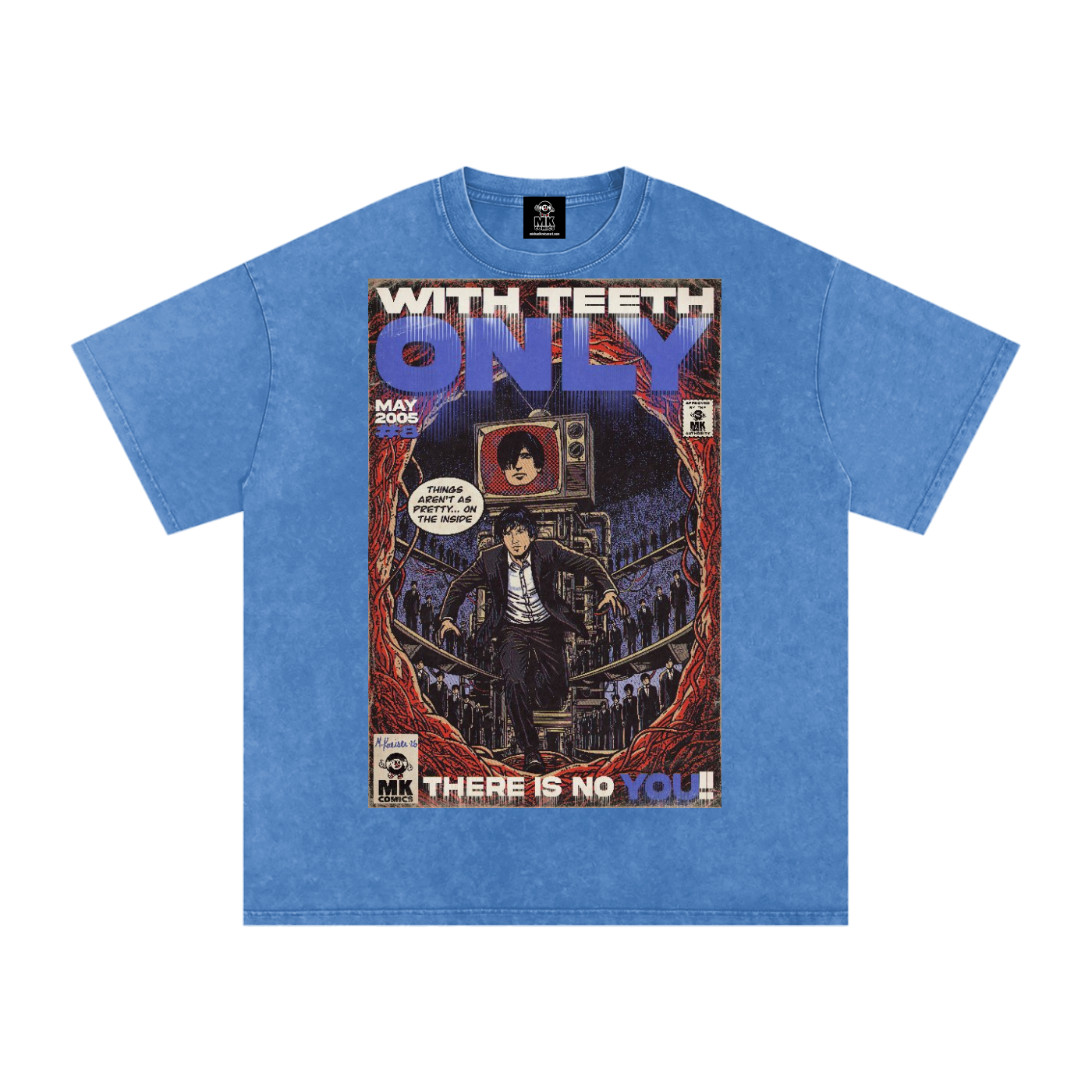 Only - Snow Washed Oversized Cotton T-Shirt