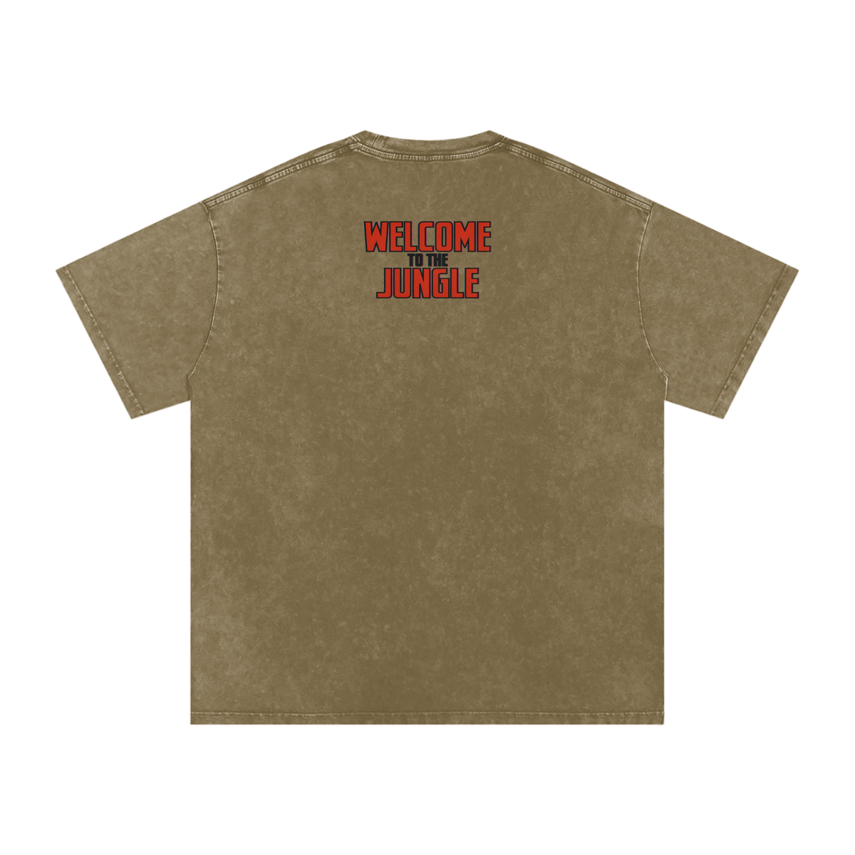 Welcome to the Jungle - Snow Washed Oversized Cotton T-Shirt
