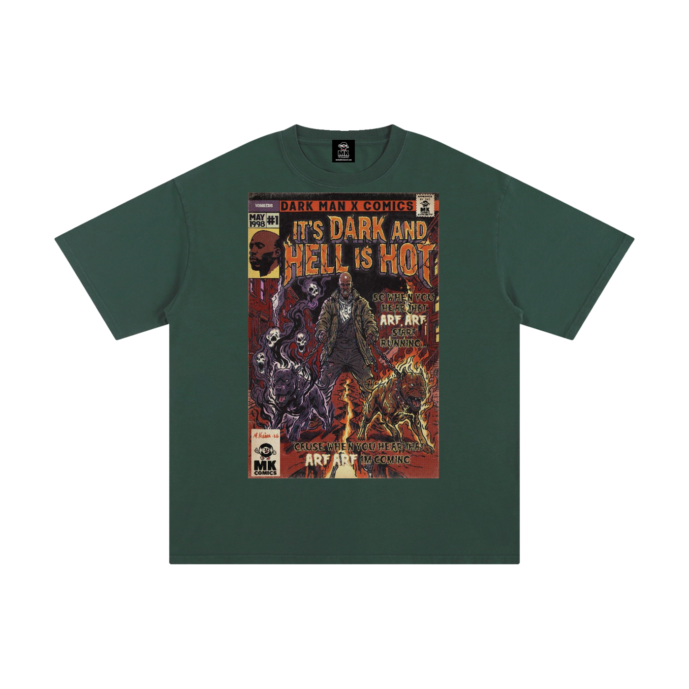 It's Dark & Hell is Hot - Unisex Pure Cotton T-Shirt