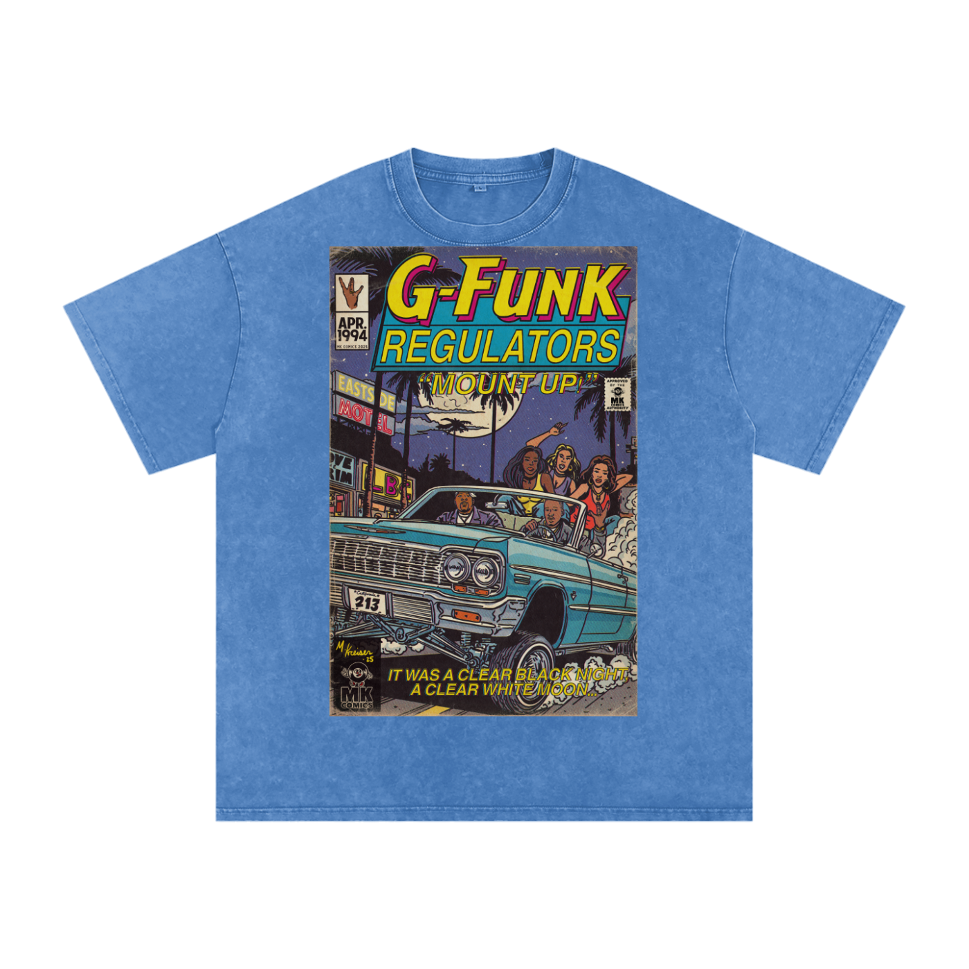 Regulate - Snow Washed Oversized Cotton T-Shirt