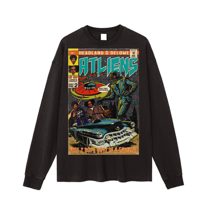 ATLiens - Vintage Washed Long Sleeve T-Shirt