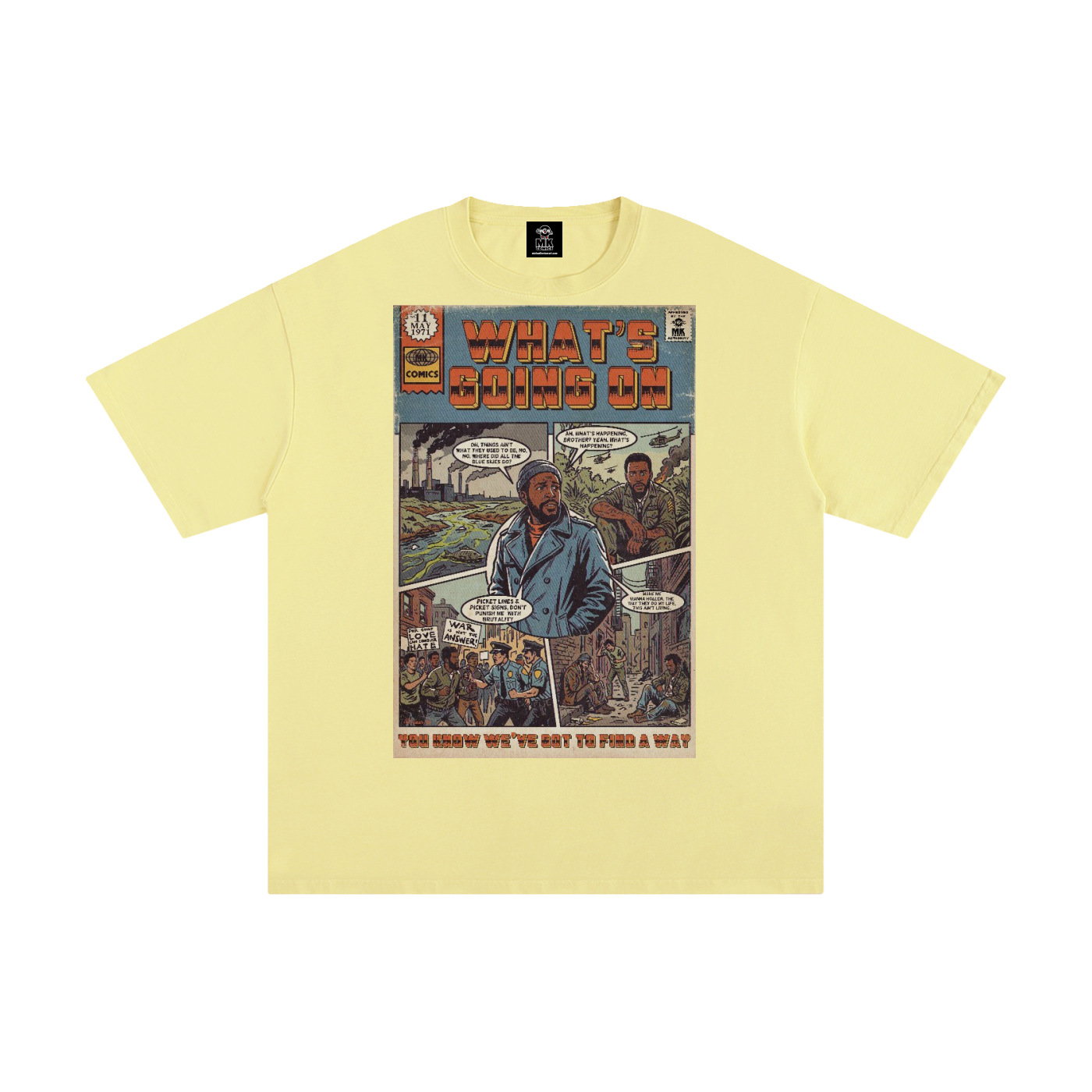 What's Going On - Unisex Pure Cotton T-Shirt