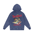 Twisted - Snow Washed Loose Cotton Hoodie
