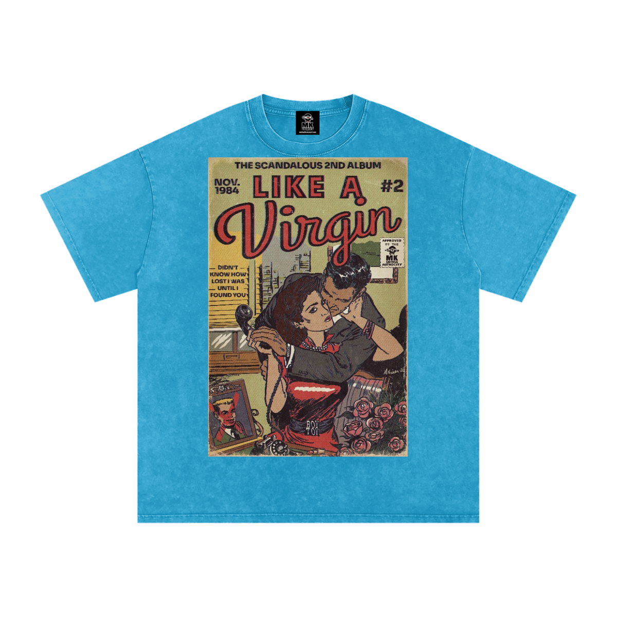 Like a Virgin - Snow Washed Oversized Cotton T-Shirt