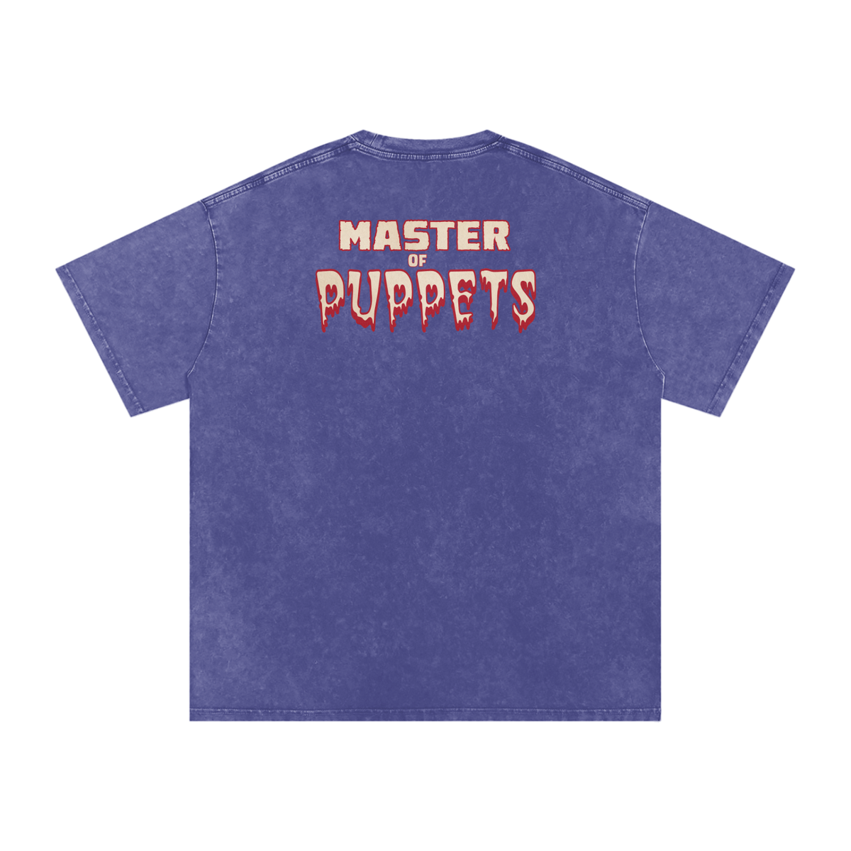 Master of Puppets - Snow Washed Oversized Cotton T-Shirt