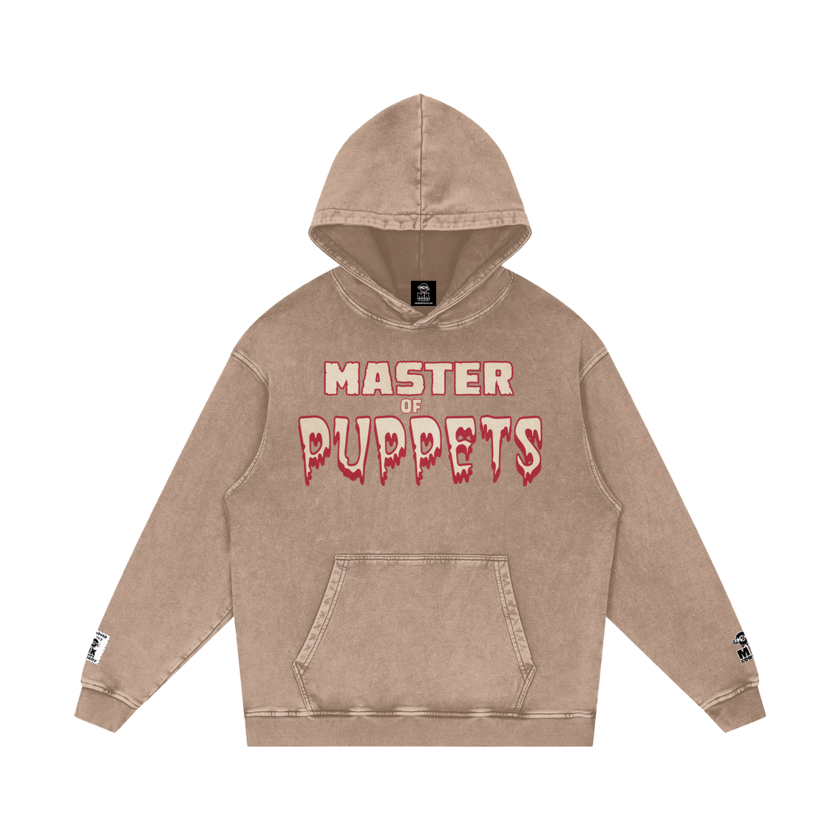 Master of Puppets - Snow Washed Loose Cotton Hoodie