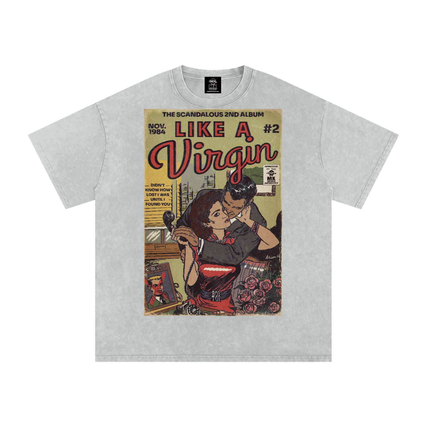 Like a Virgin - Snow Washed Oversized Cotton T-Shirt