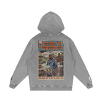 What's Going On - Snow Washed Loose Cotton Hoodie