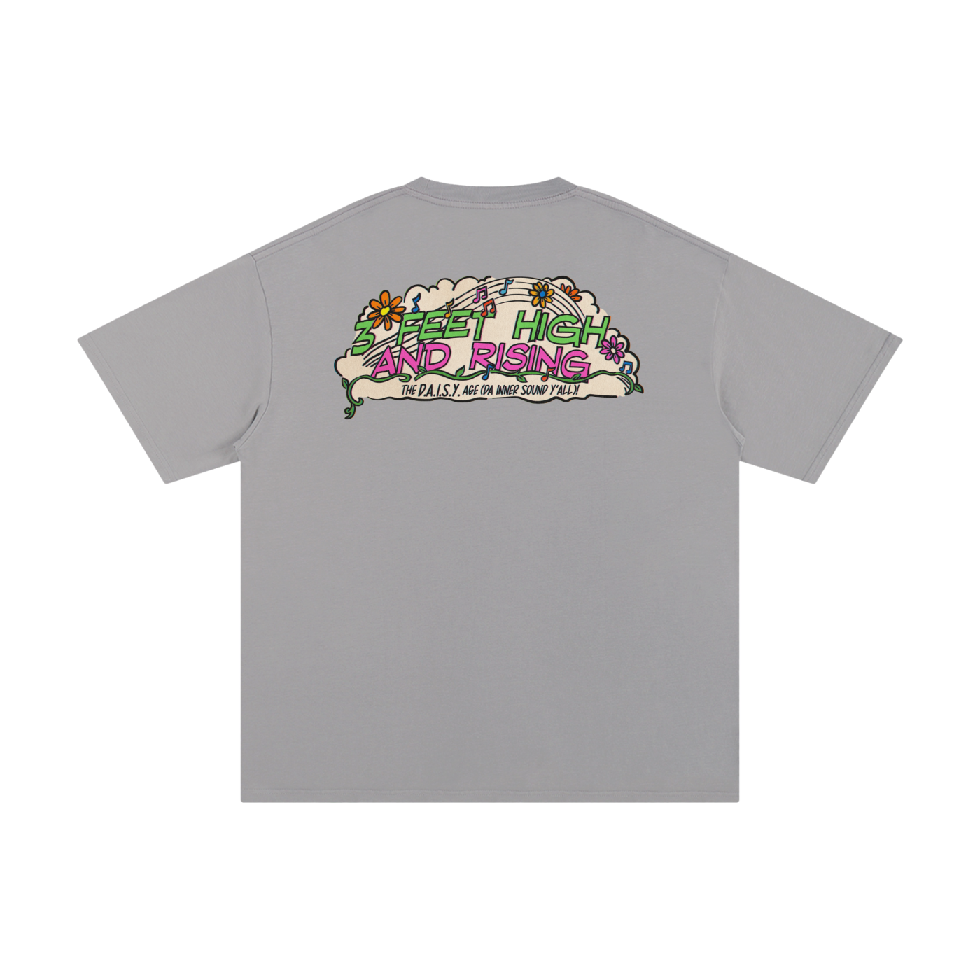 3 Feet High & Rising - Unisex Pure Cotton T-Shirt