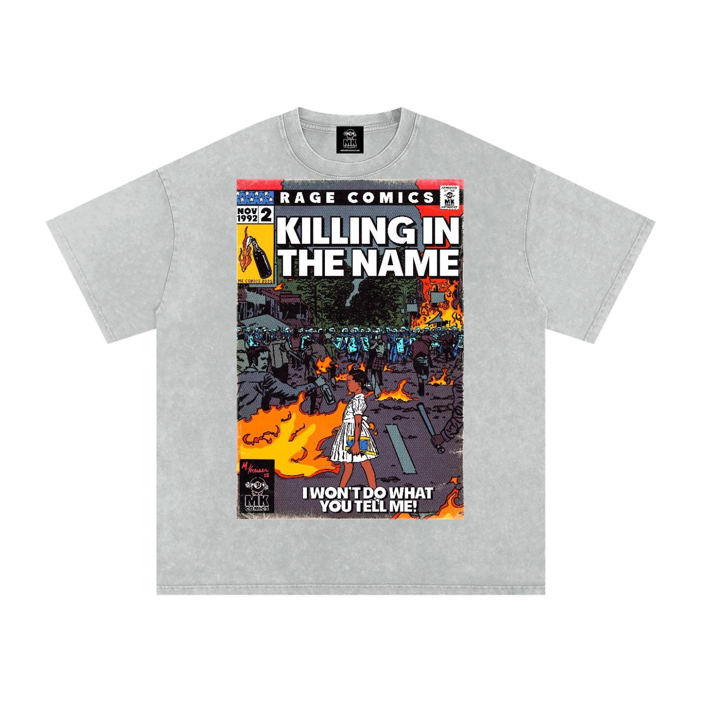 Killing in the Name - Snow Washed Oversized Cotton T-Shirt