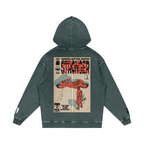 Stronger - Snow Washed Loose Cotton Hoodie