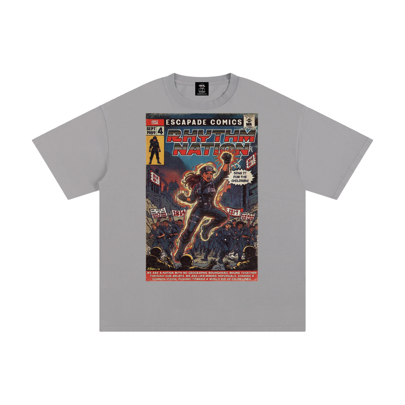Rhythm Nation - Unisex Pure Cotton T-Shirt