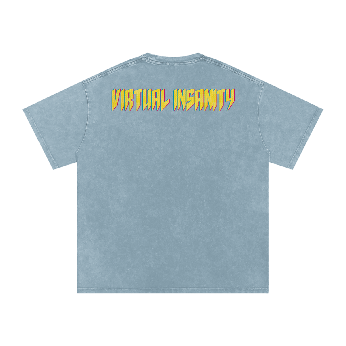 Virtual Insanity - Snow Washed Oversized Cotton T-Shirt