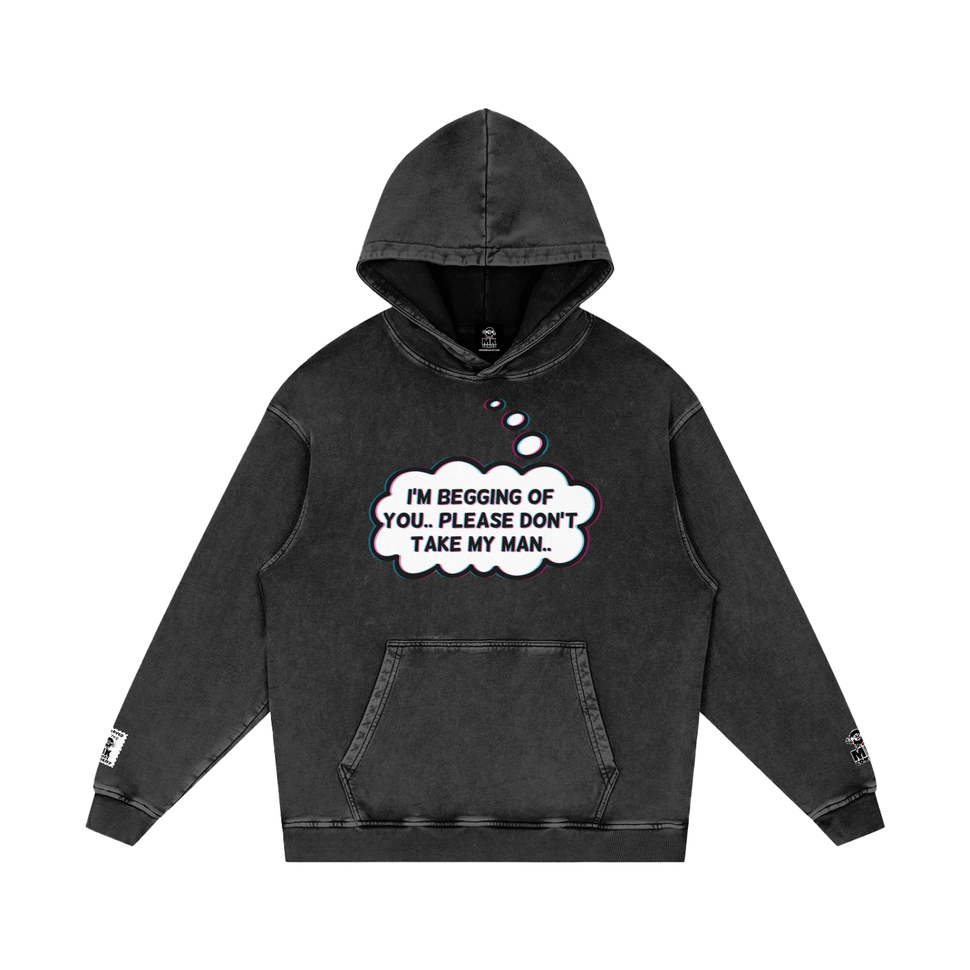 Jolene - Snow Washed Loose Cotton Hoodie