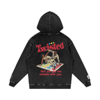 Twisted - Snow Washed Loose Cotton Hoodie