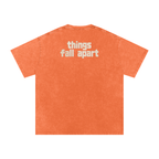 Things Fall Apart - Snow Washed Oversized Cotton T-Shirt