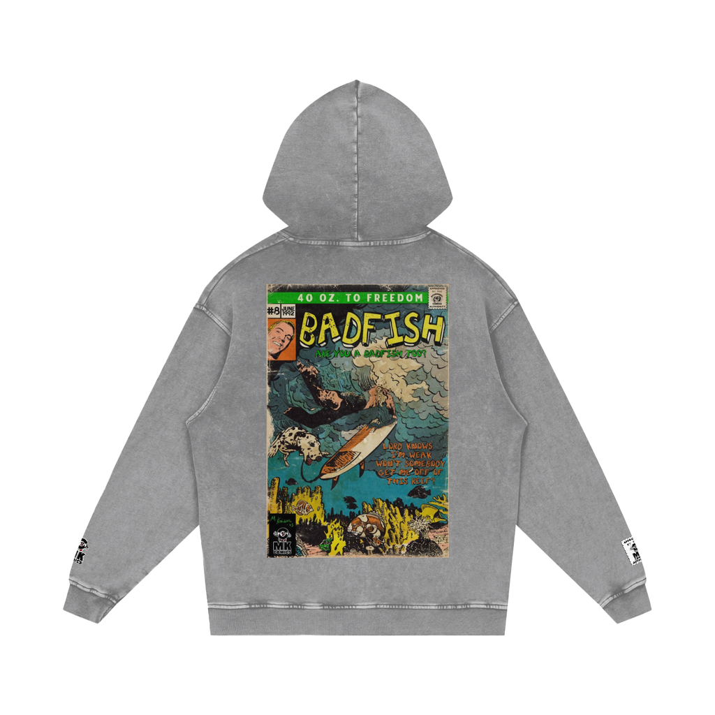 Badfish - Snow Washed Loose Cotton Hoodie