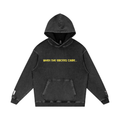 Liquid Swords - Snow Washed Loose Cotton Hoodie