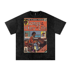 Songs in the Key of Life - Snow Washed Oversized Cotton T-Shirt