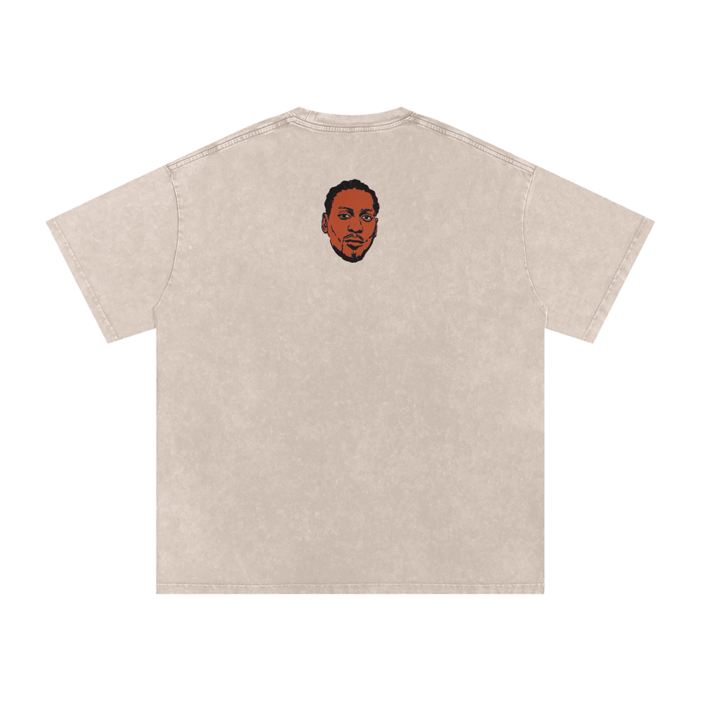Brown Sugar - Snow Washed Oversized Cotton T-Shirt
