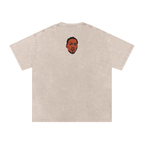 Brown Sugar - Snow Washed Oversized Cotton T-Shirt