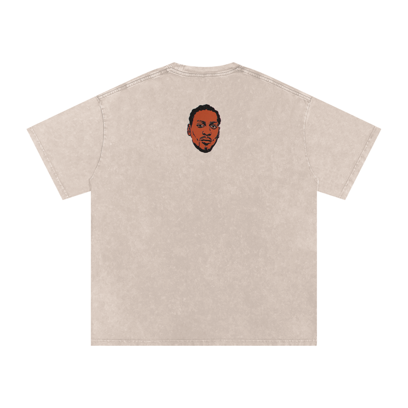 Brown Sugar - Snow Washed Oversized Cotton T-Shirt