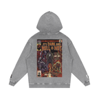 It's Dark & Hell is Hot - Snow Washed Loose Cotton Hoodie