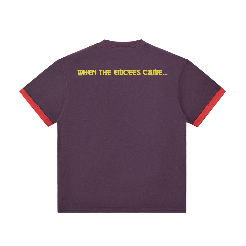 Liquid Swords - Contrast Cuff Cuffed T-Shirt