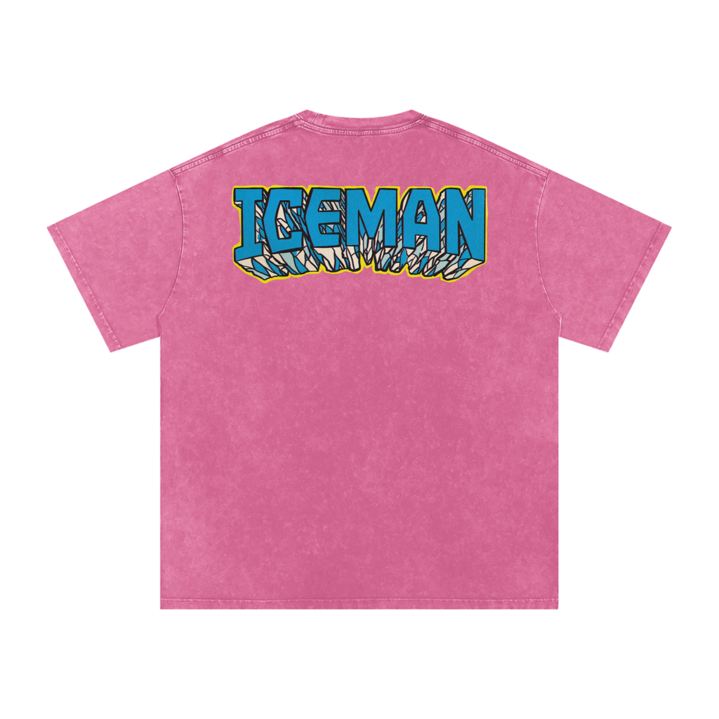 Iceman - Snow Washed Oversized Cotton T-Shirt