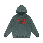 Welcome to the Jungle - Snow Washed Loose Cotton Hoodie