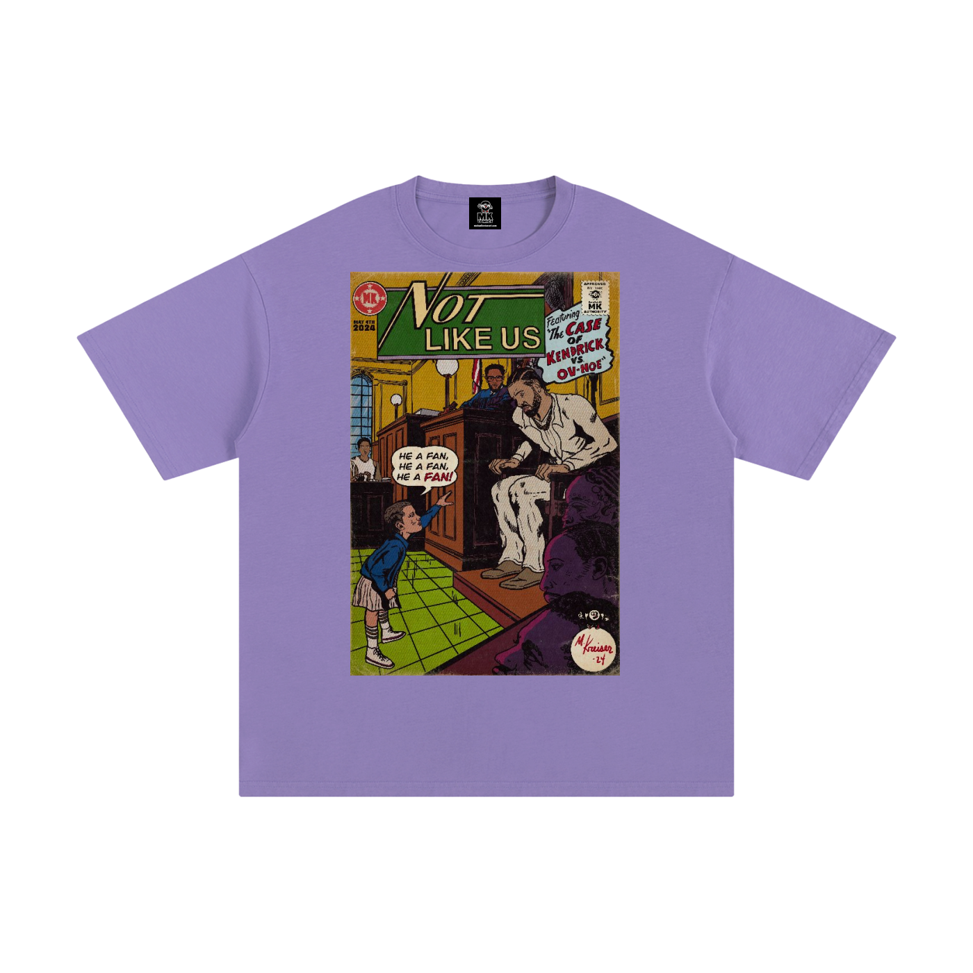 Not Like Us - MK Classics - Unisex Pure Cotton T-Shirt