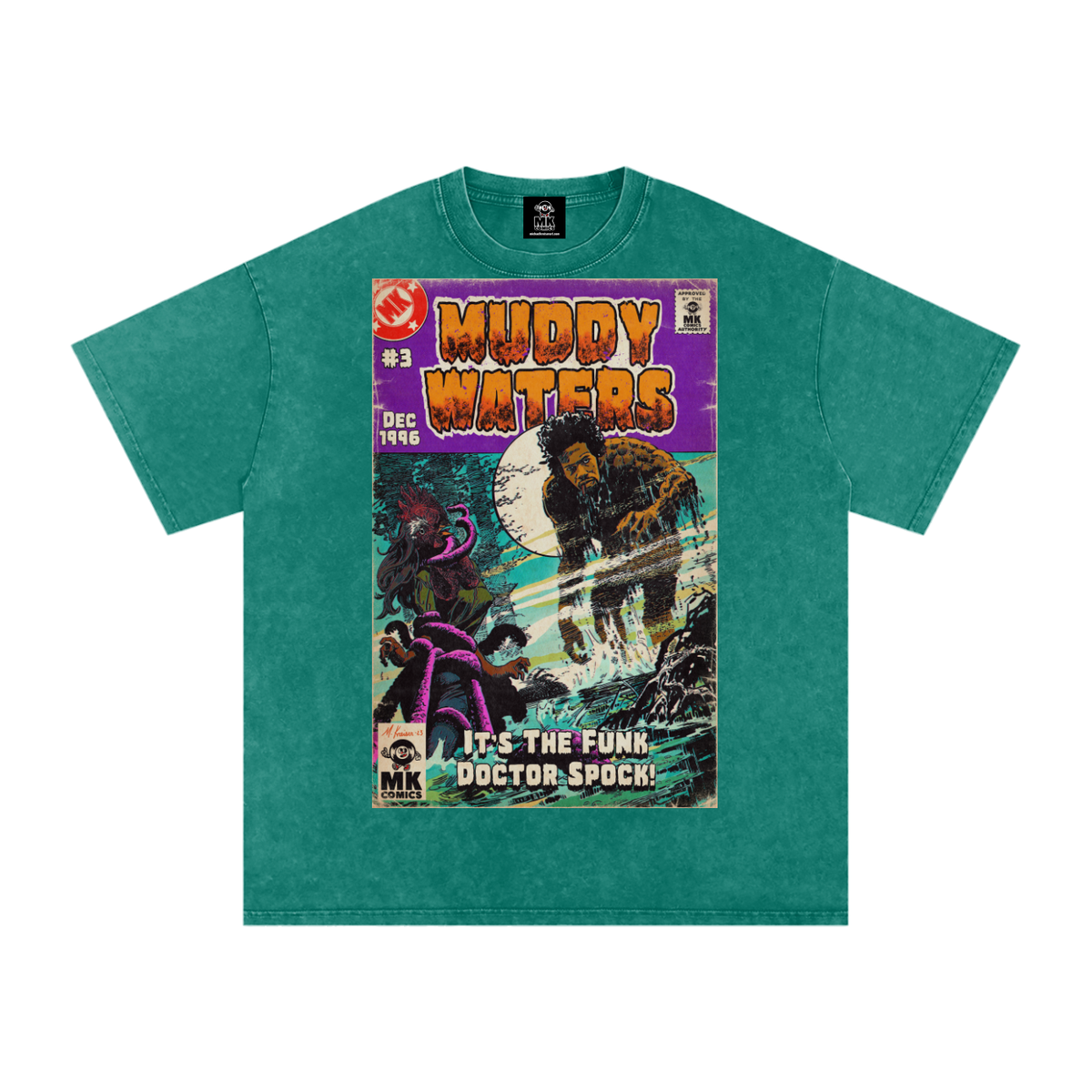 Muddy Waters - Snow Washed Oversized Cotton T-Shirt