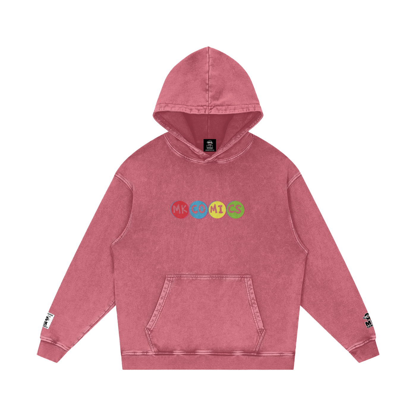 Twisted - Snow Washed Loose Cotton Hoodie